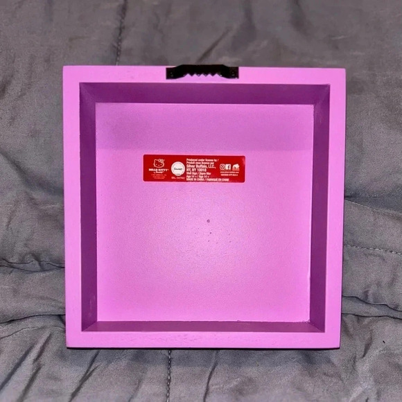 White Hello Kitty wooden wall hanging. 5x5". Brand new. Absolutely adorable. - Picture 7 of 8